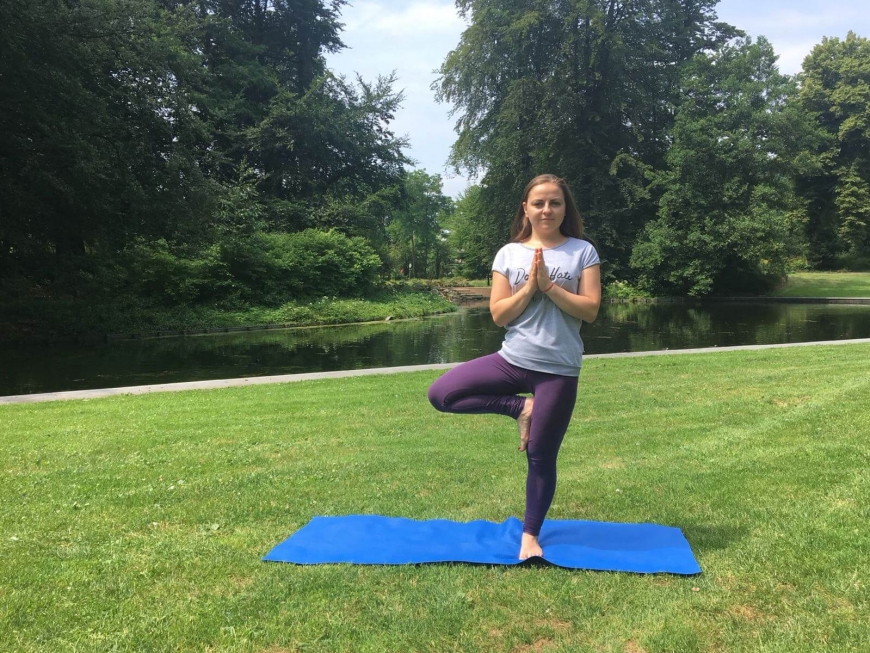 Yoga in het park